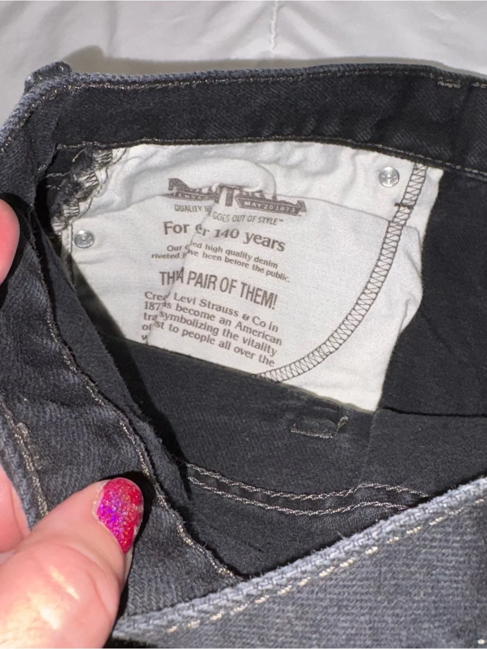 Levi's Men's Black 550 Relaxed Fit Denim Jeans - 40x30